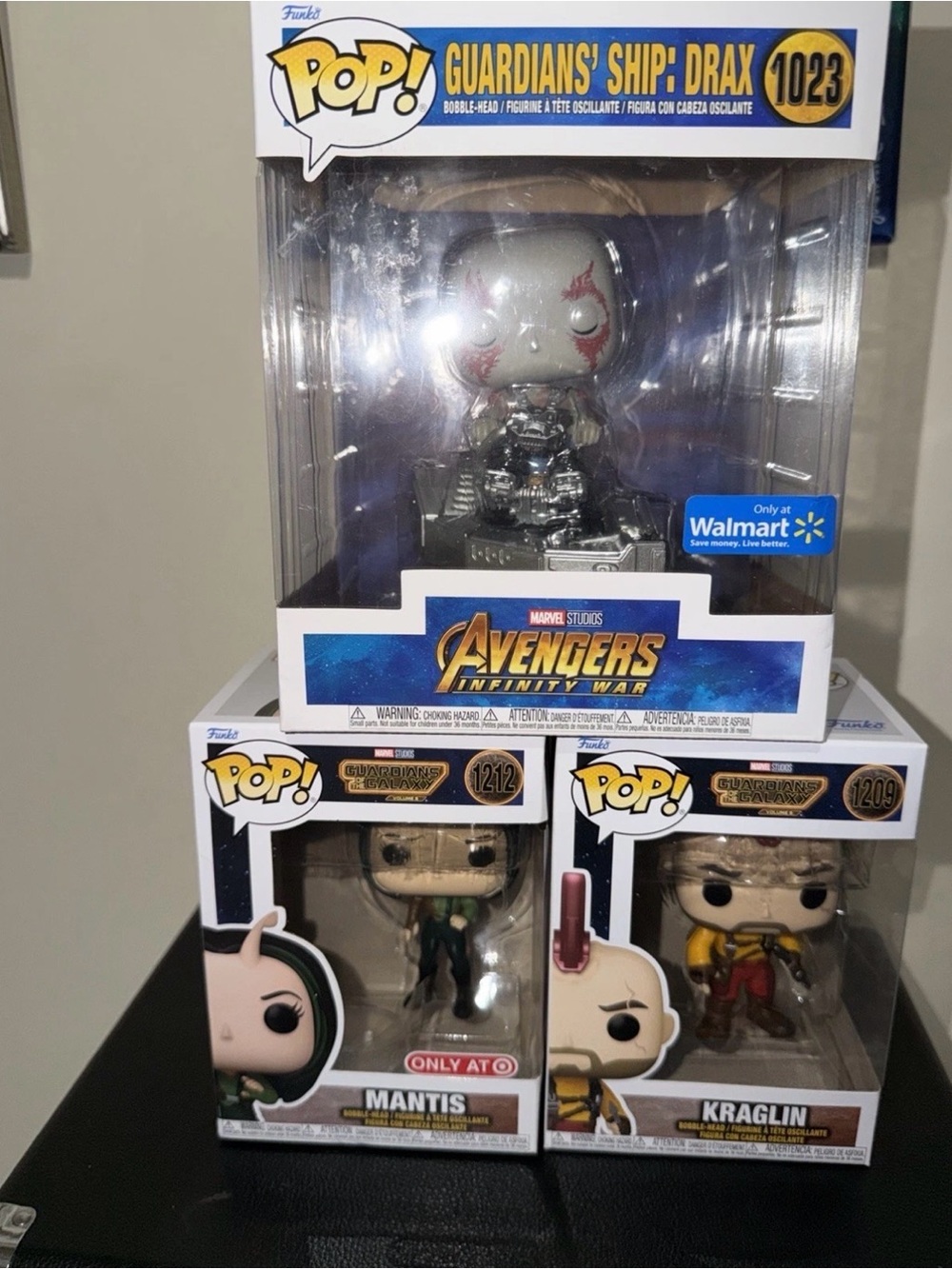 Funko POP! Guardians of the Galaxy Set - Silver, Green, Yellow